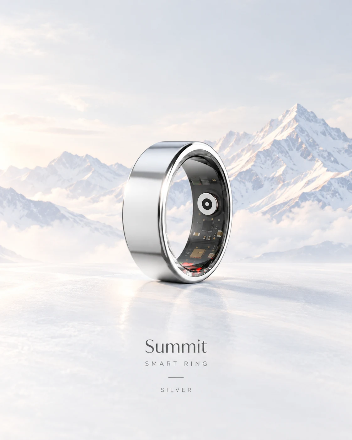 Summit Ring in Glacier Silver